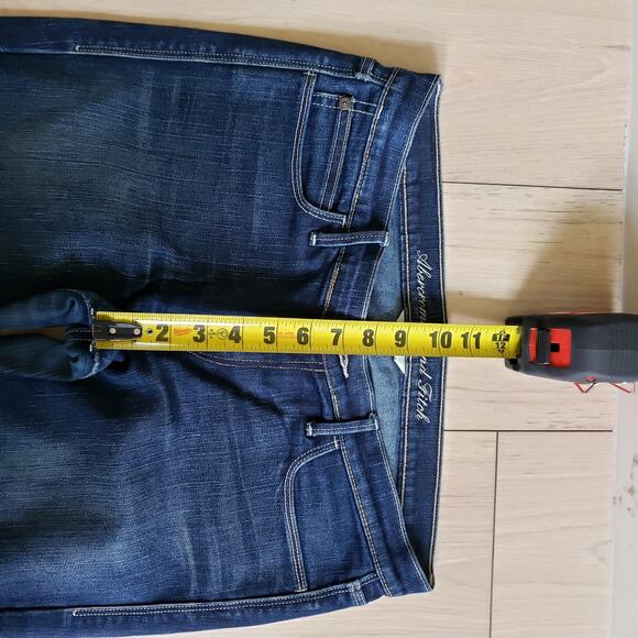 Abercrombie Fitch Bootcut Jeans Womens 8 Dark Wash Stretch Premium Denim Pants - Picture 5 of 11